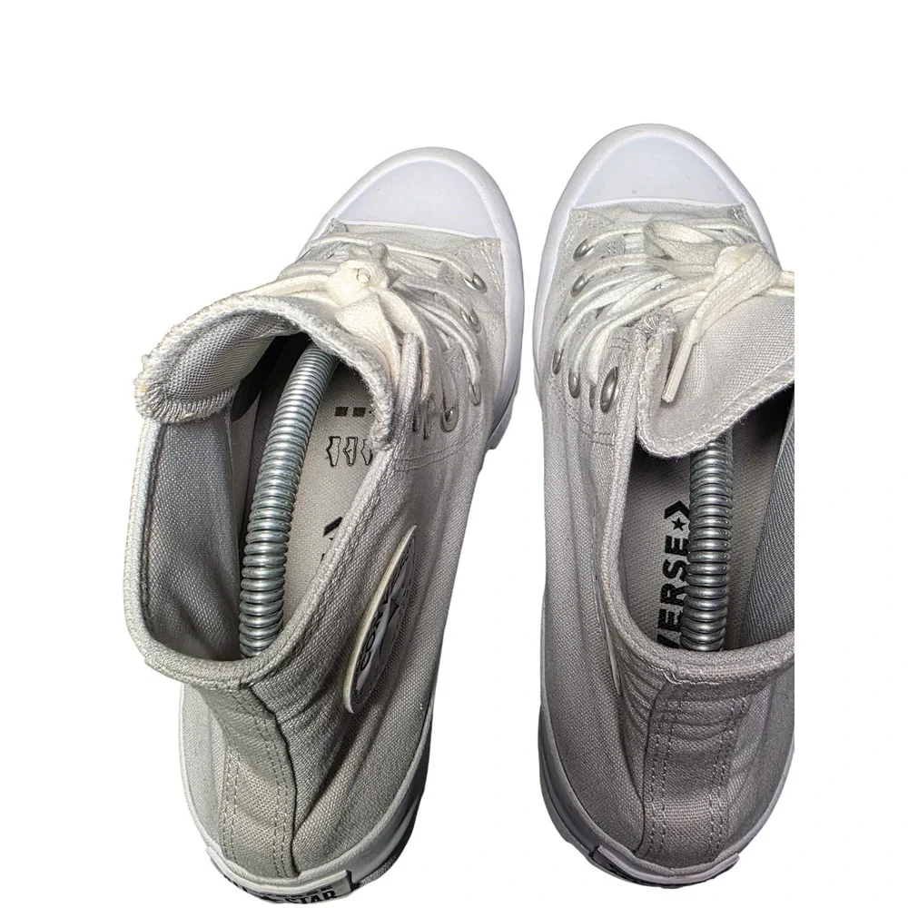 Converse Chuck Taylor All Star Lugged High‎ Top Sneakers Grey Platform Shoes SB0